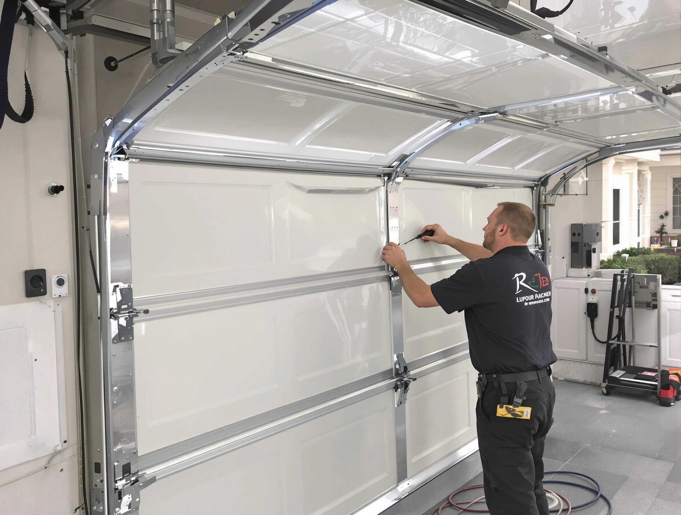 South Ogden Garage Door Repair professional performing panel repair in South Ogden