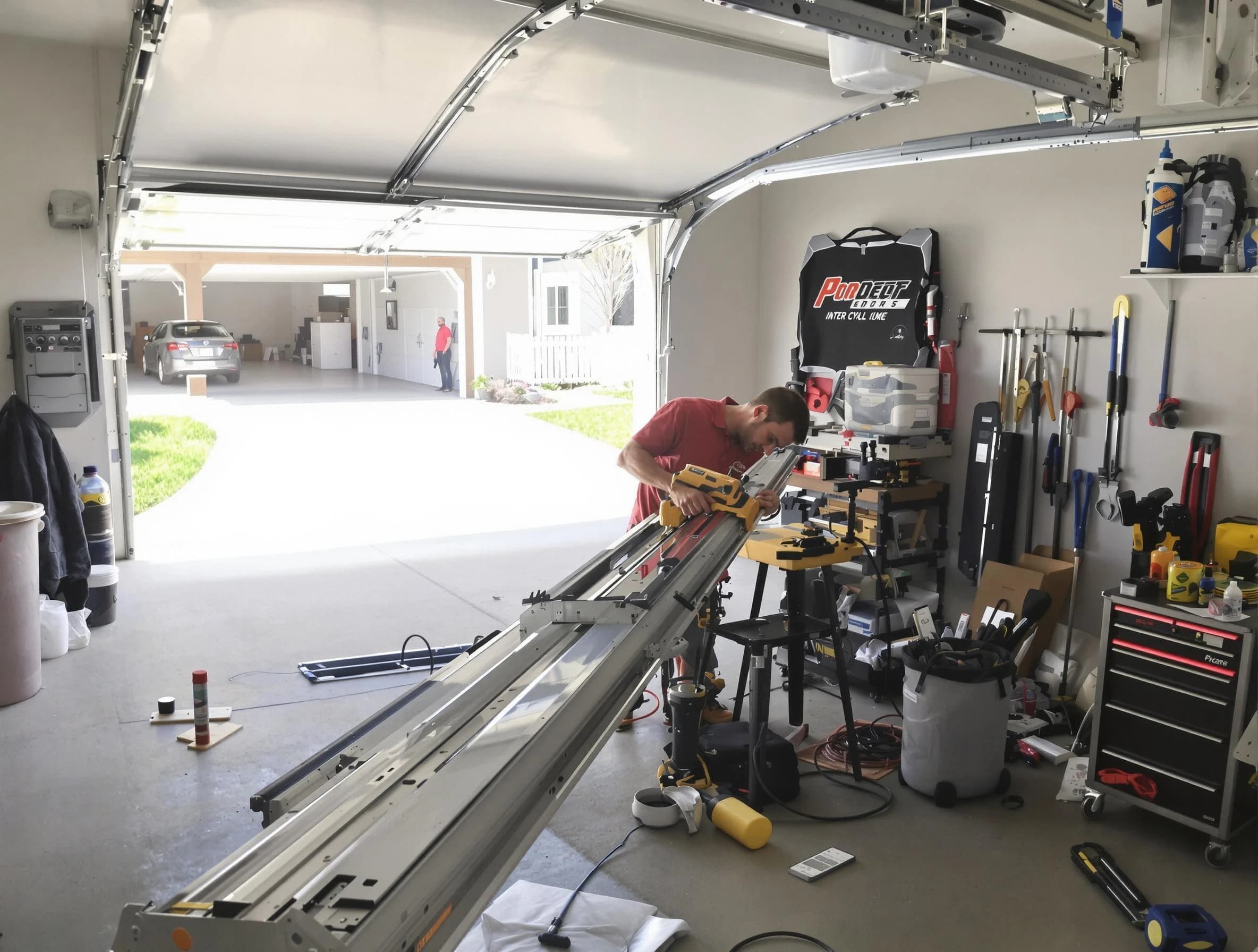 South Ogden Garage Door Repair expert performing track repair in South Ogden