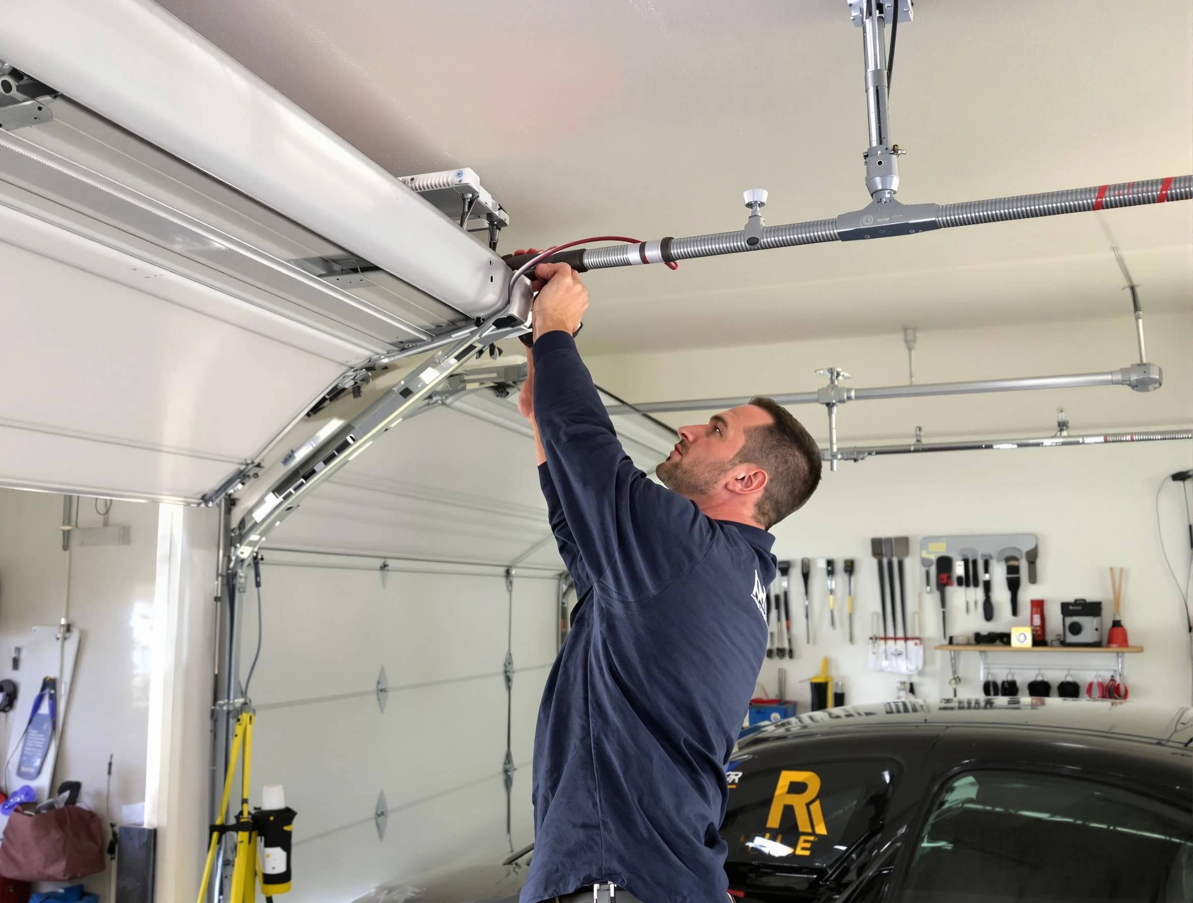 South Ogden Garage Door Repair technician performing garage door cable repair in South Ogden