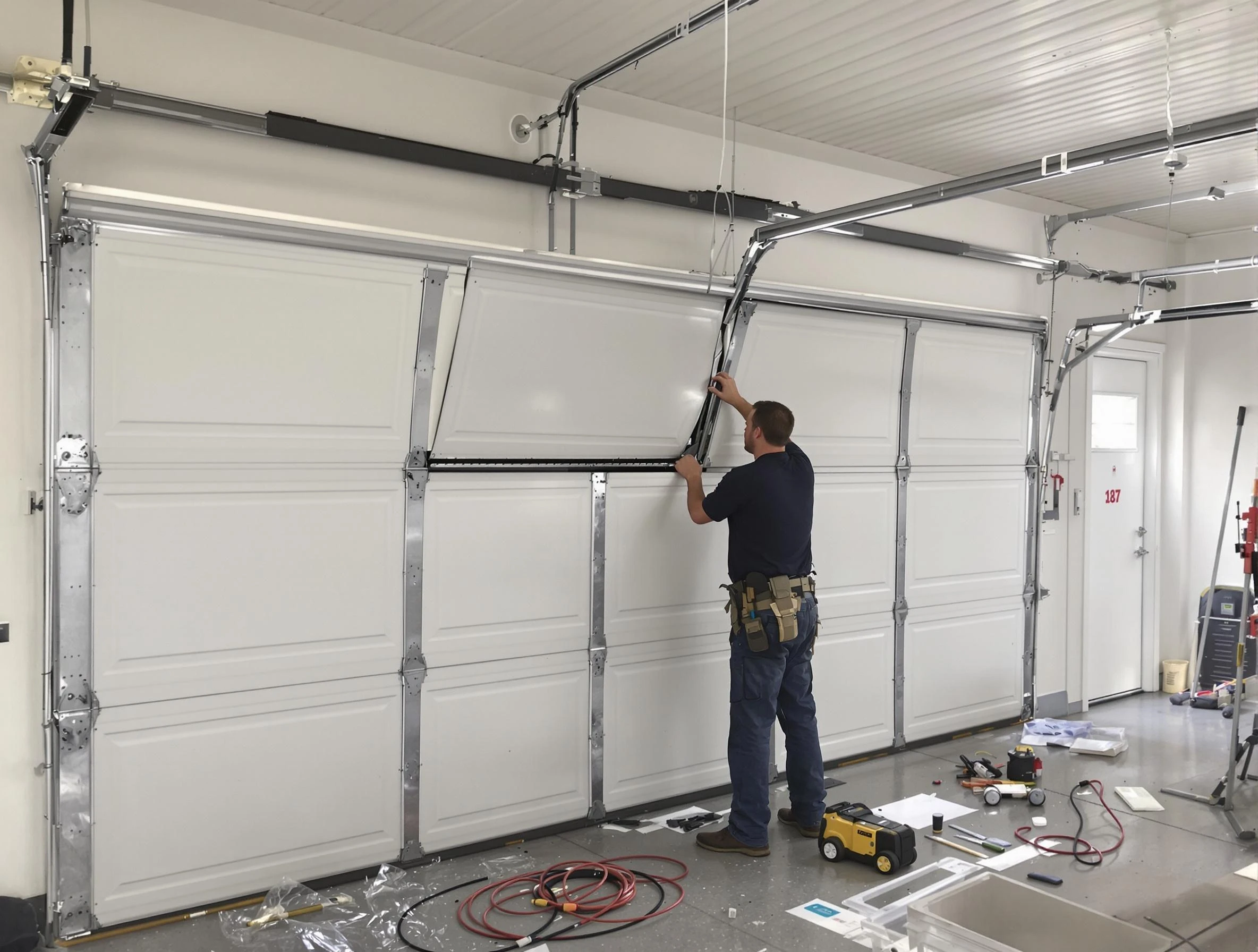 Garage Door Section Replacement in South Ogden
